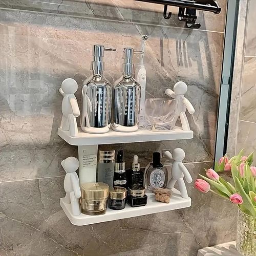 Wall mounted S layer shelf