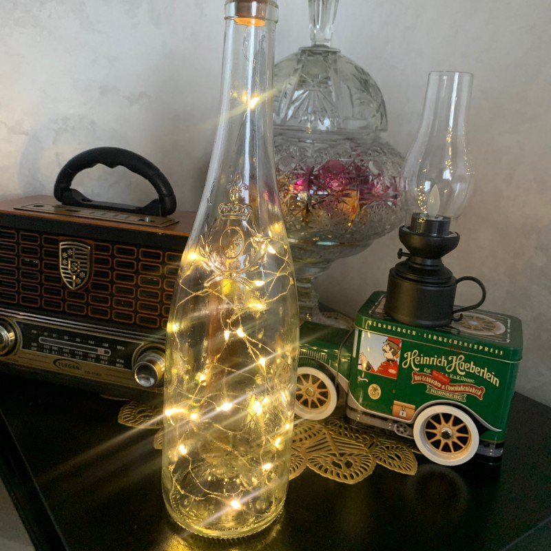 Bottle cork Led string wire light 9.8feet cell operated