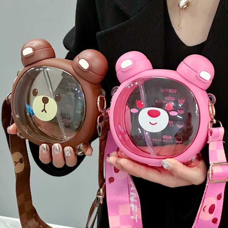 Bear shaped kids water bottle imported