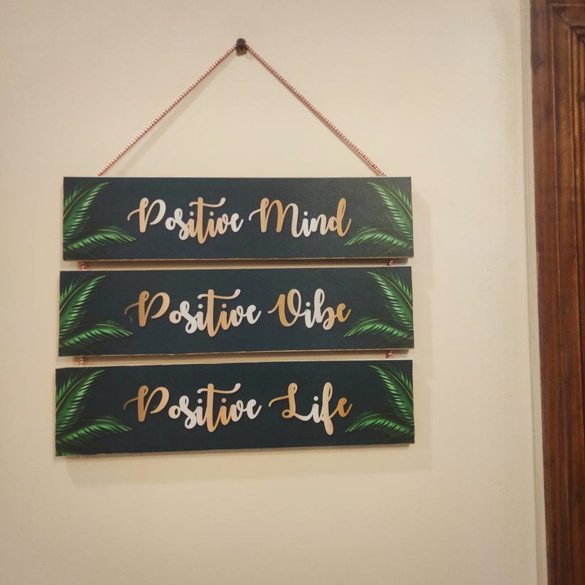 Positive Mind Wall hanging quotation