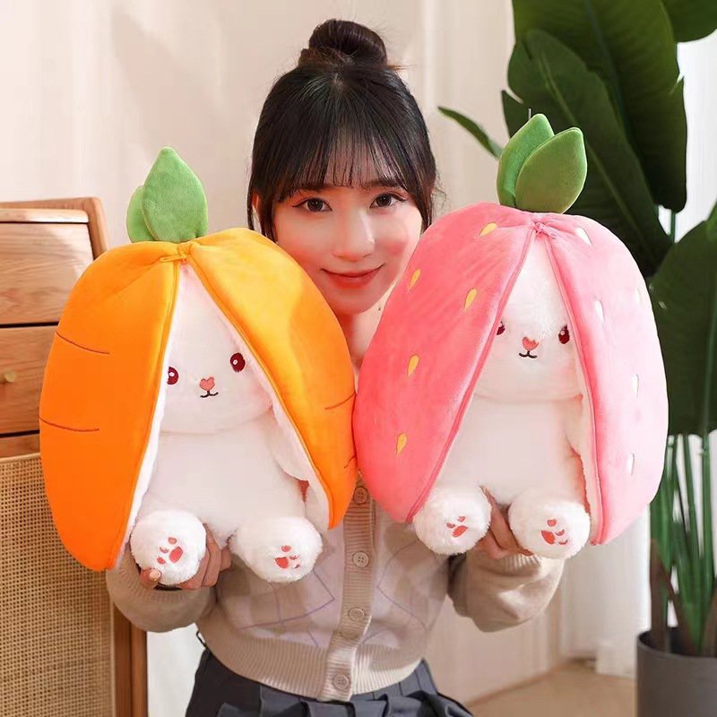 Zipper plush Rabbit toy