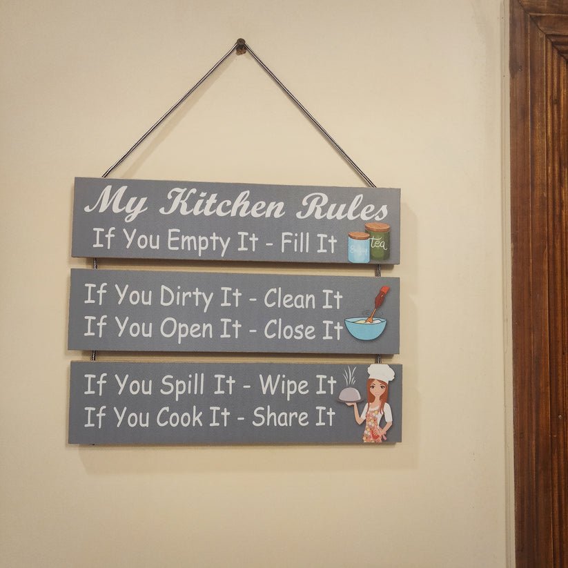 kitchen Rules wall hanging