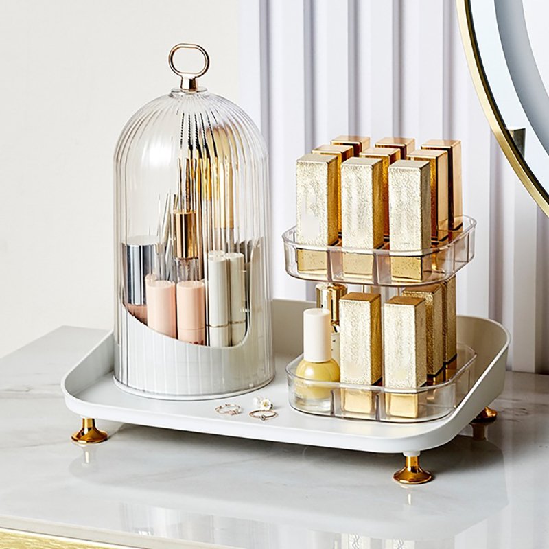 360 Rotating Organizer with lipstick holder