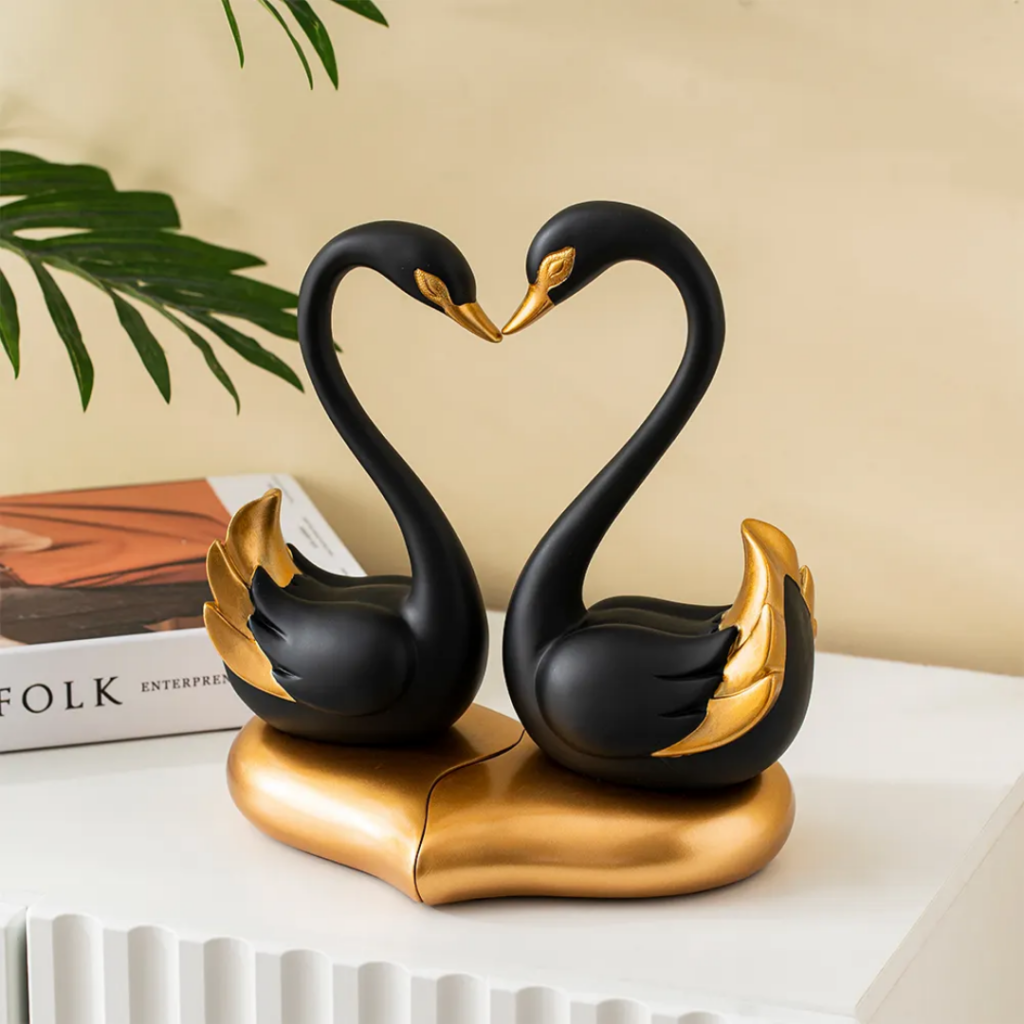 Nordic Swan desktop decoration 2pcs set