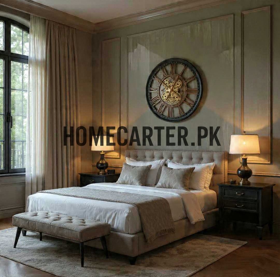 Rose Gold antique look wall clock