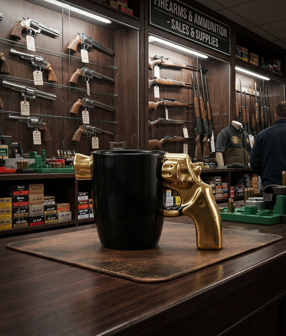 350 ML Revolver shaped Gun Mug