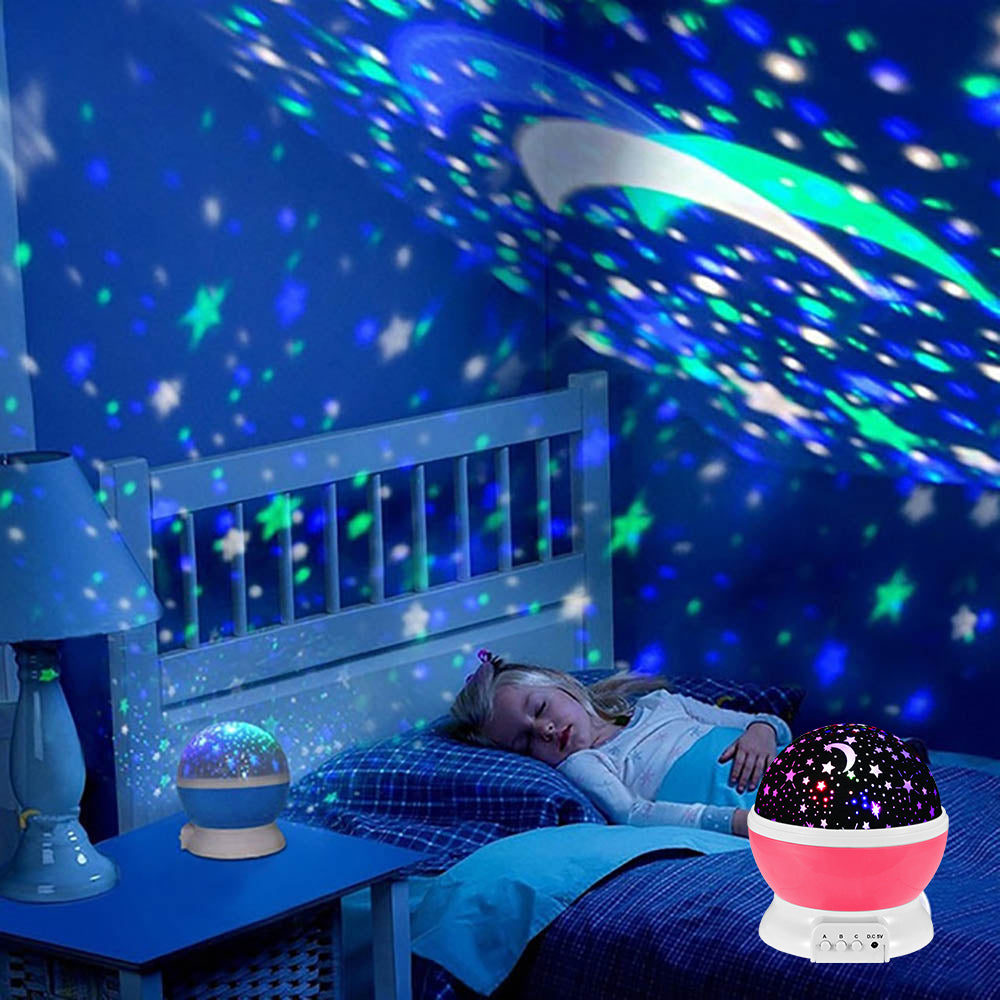 LED Rotating Night Light Projector lamp for kids