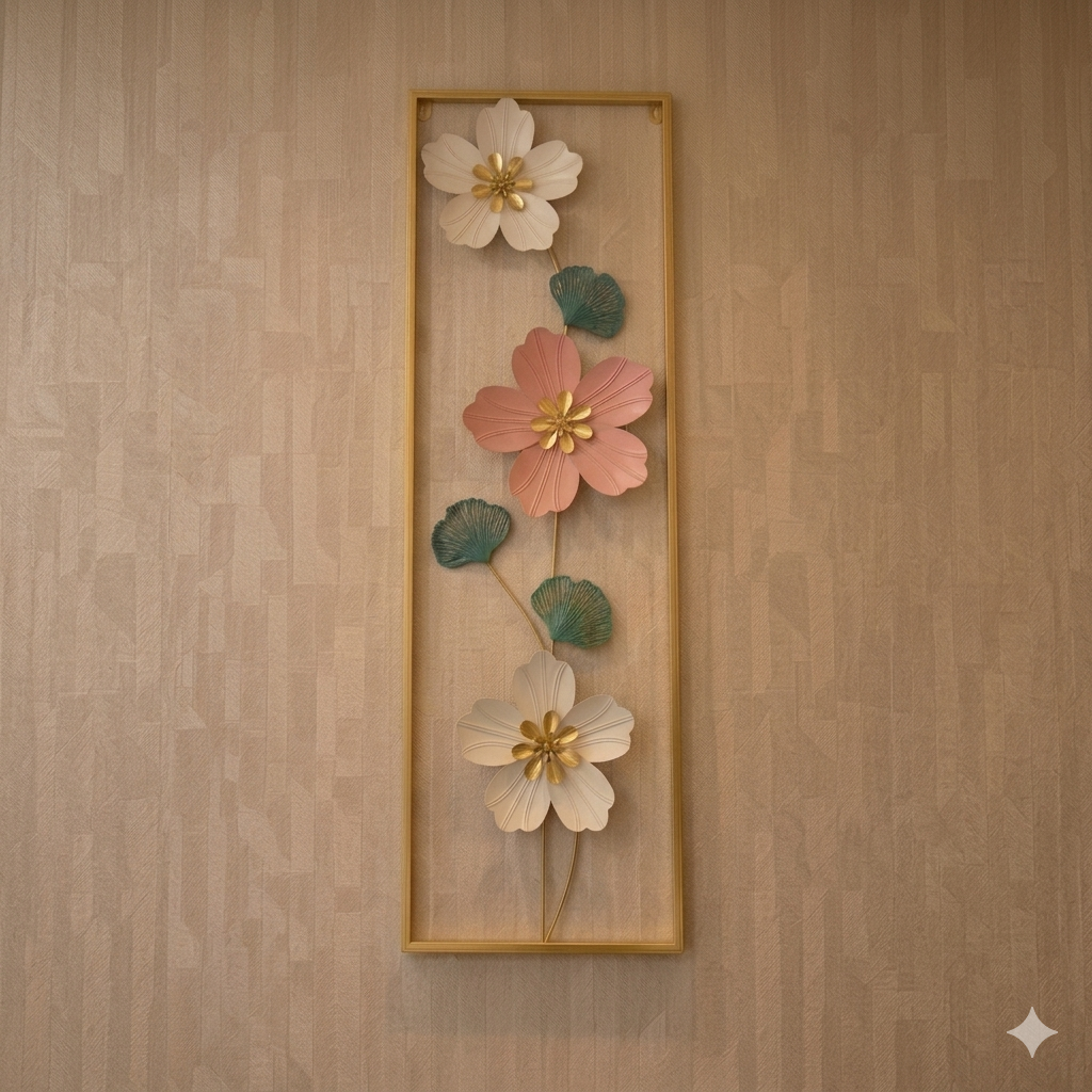 Metal wall votive decoration