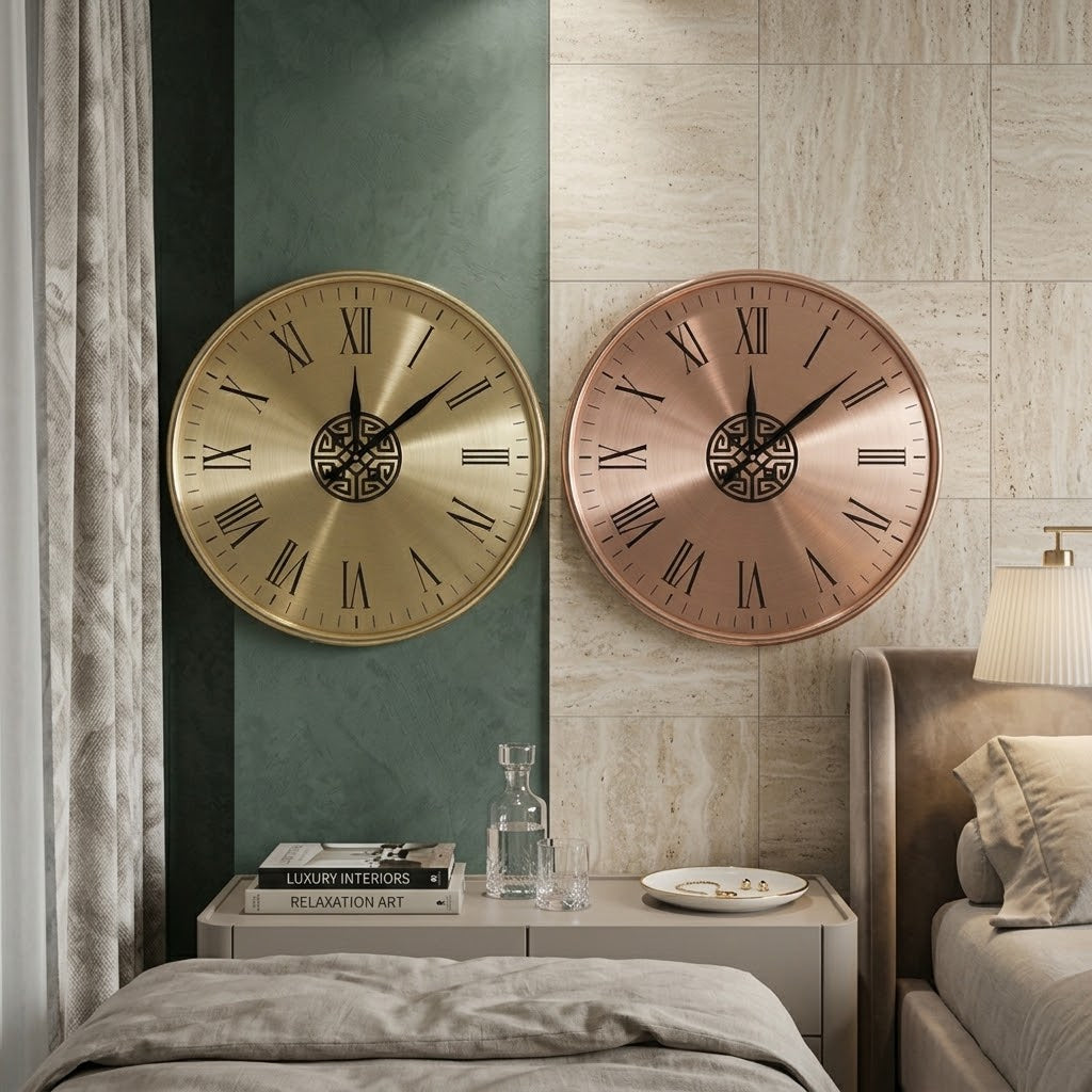 Elegant fancy roman wall clock