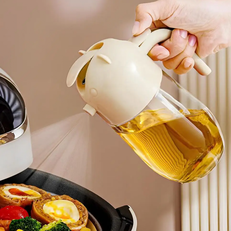 2 in 1 oil spray bottle dispenser