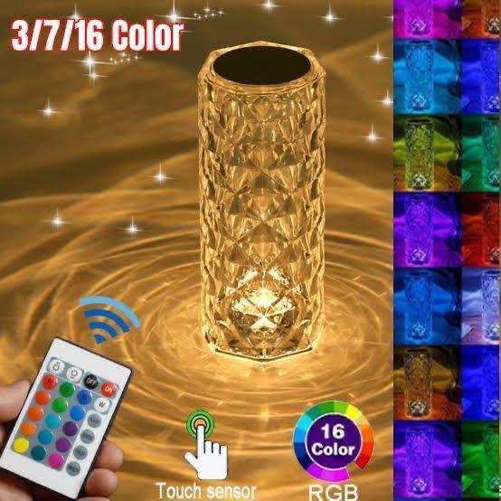 Crystal Multi Color Changing Lamp