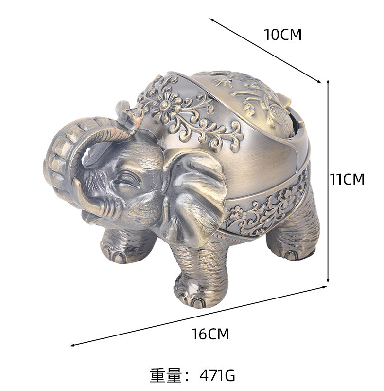 Elephant Ashtray with lid table decor