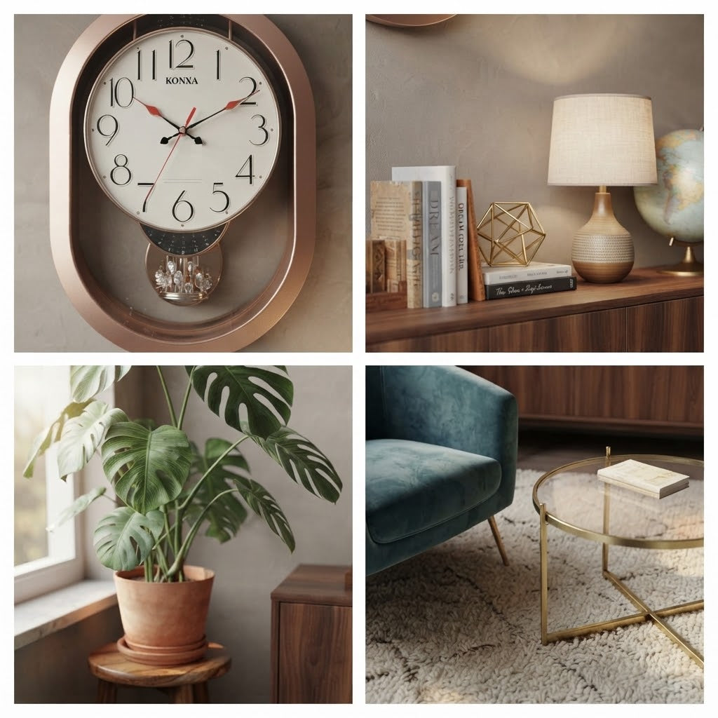 Retro classic pendulum wall clock