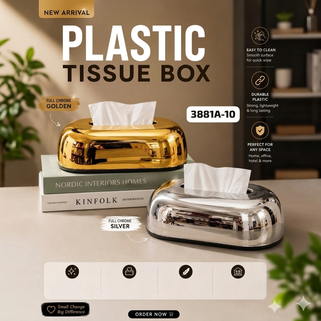 Elegant design tissue box