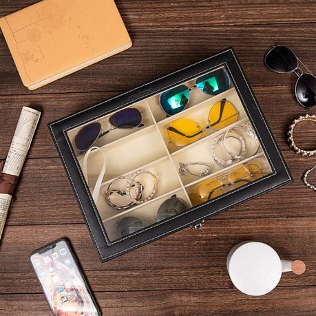8 slot sunglasses case organizer