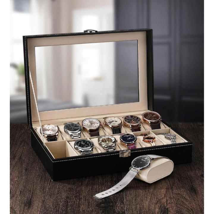 12 Slot watch box organizer