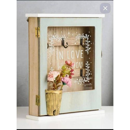 Wooden floral Keyholder -0001