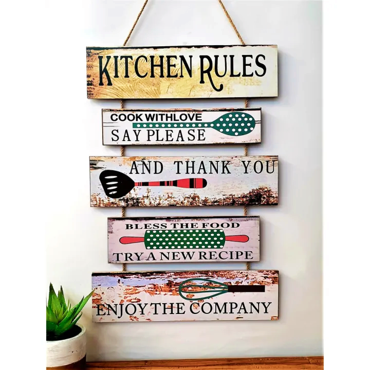 kitchen Rules wall hanging
