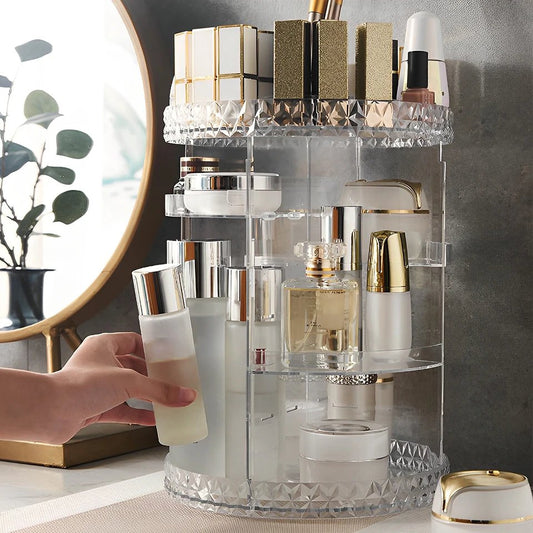 360 rotating cosmetic organizer - small