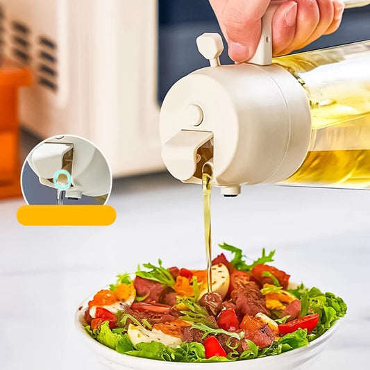 2 In 1 Glass Oil Sprayer &amp; Dispenser for Kitchen Spray Bottle Cooking