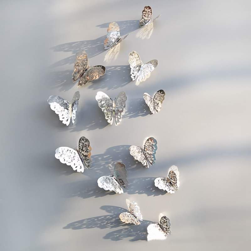 acrylic butterfly pack of 12 pcs