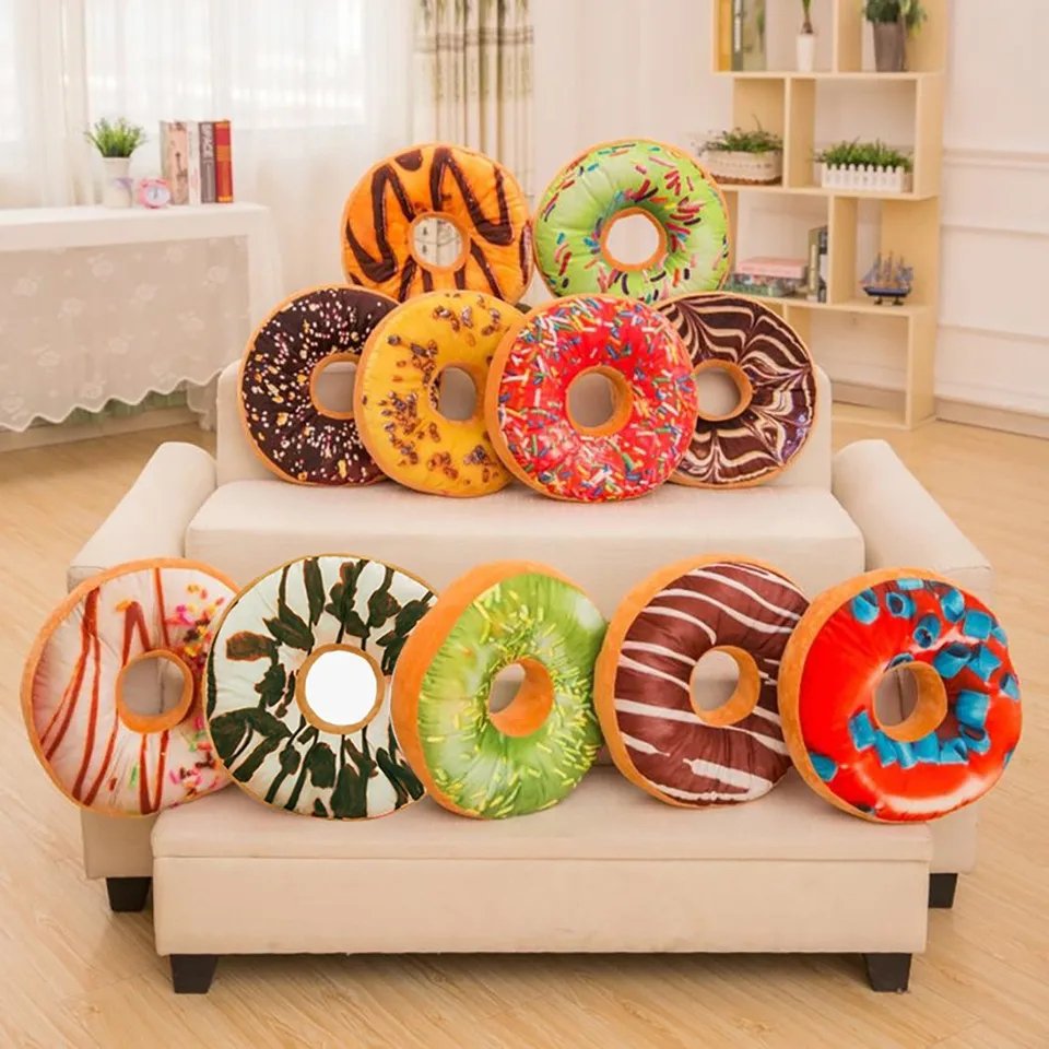 Donut shaped pillow cushion