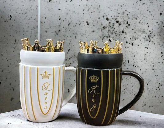 King & Queen mug set (2pcs)