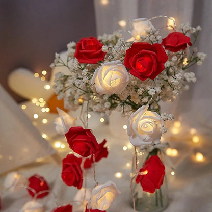 led rose string light-20roses