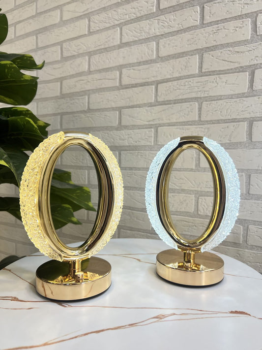 Gold acrylic table lamp (imported)