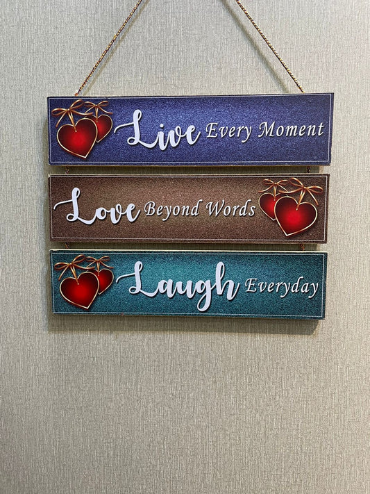 3 Step Wooden wall hanging decoration - LLL