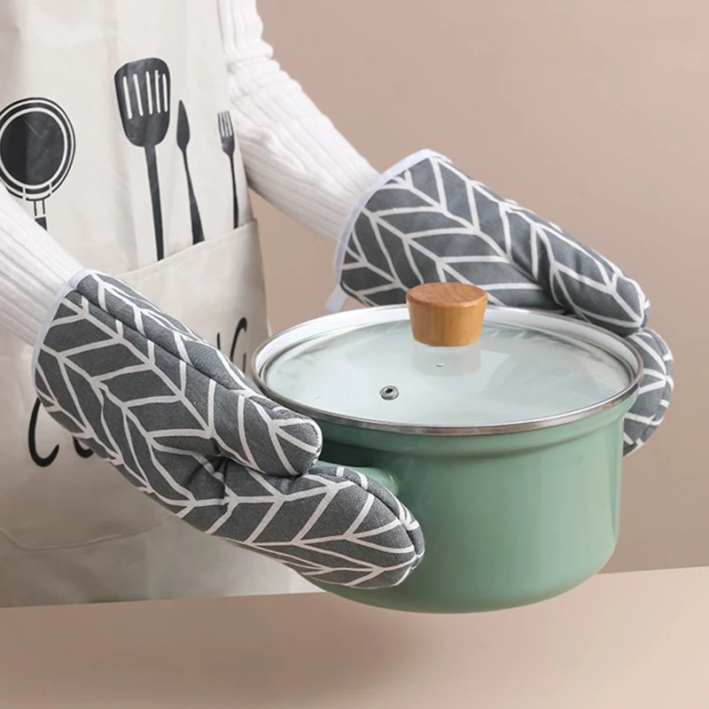 Microwave oven gloves High quality cotton linen material imported