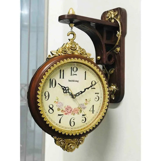 Double sided big dial Antique Wall clock