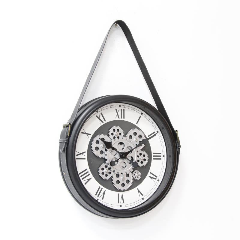 Iron metallic Gearing wall clock