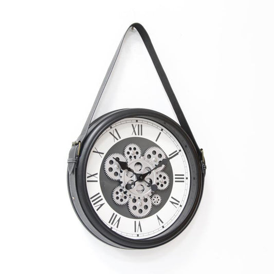 Iron metallic Gearing wall clock