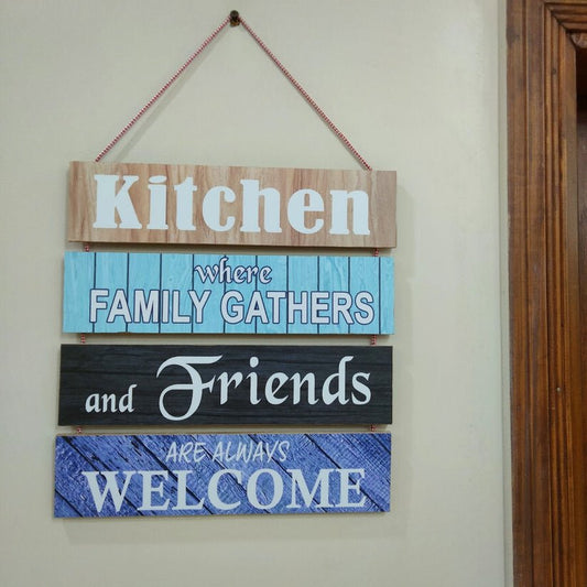 Welcome Kitchen -wall hanging quotation
