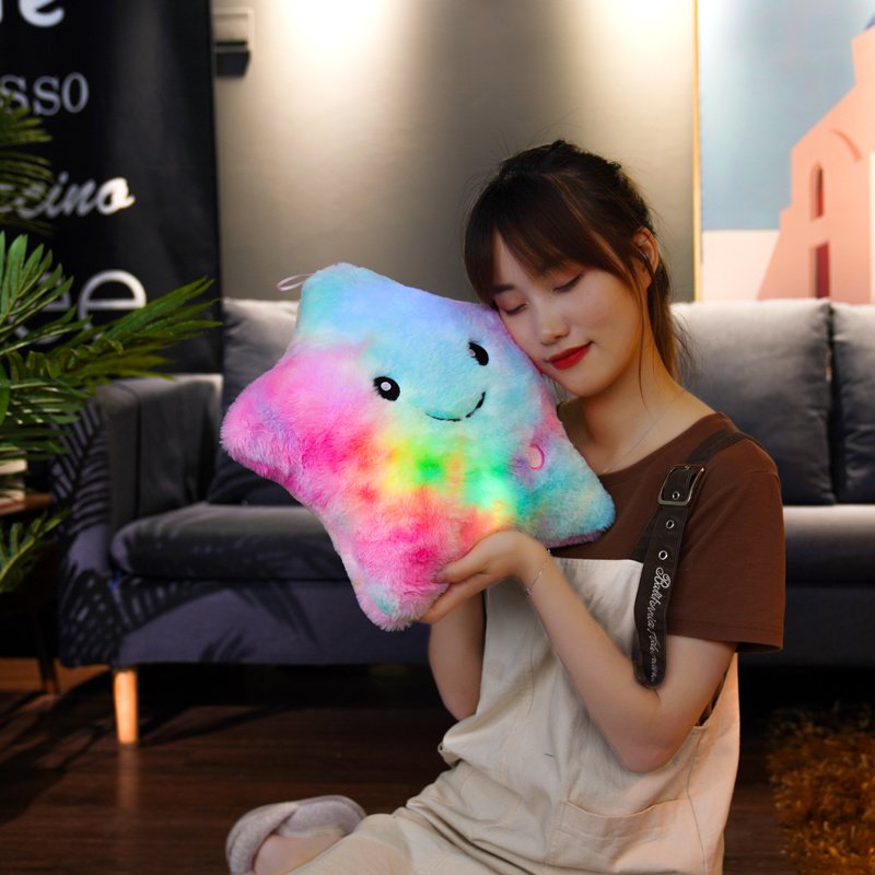7 in 1 colours Star luminous pillow