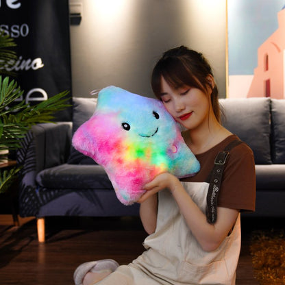 7 in 1 colours Star luminous pillow