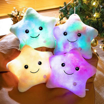7 in 1 colours Star luminous pillow