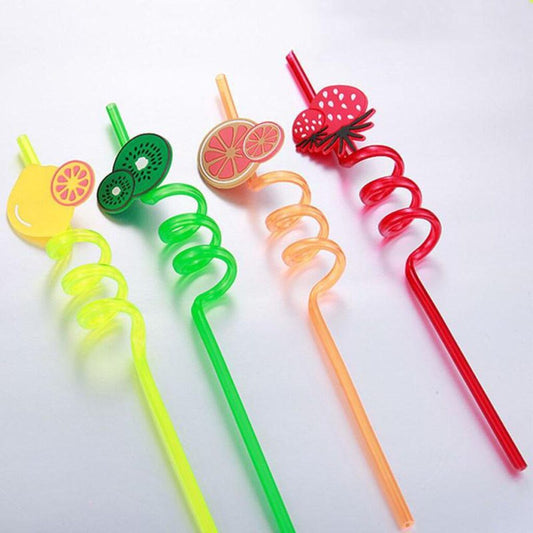 4pcs spiral straw pack