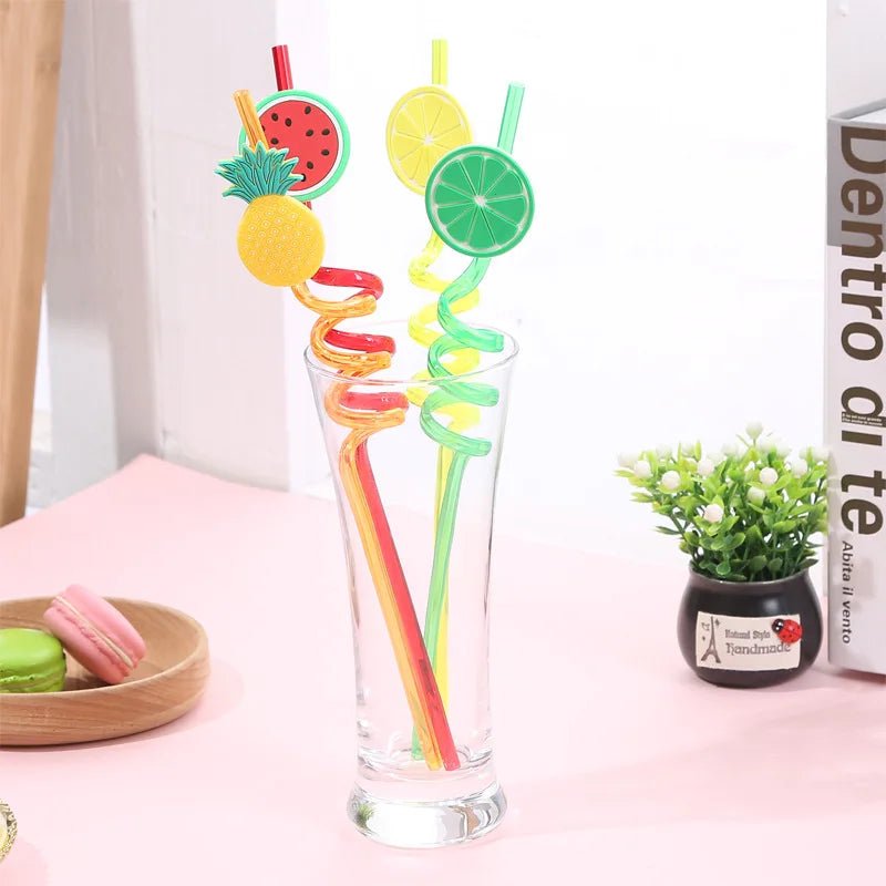 4pcs spiral straw pack