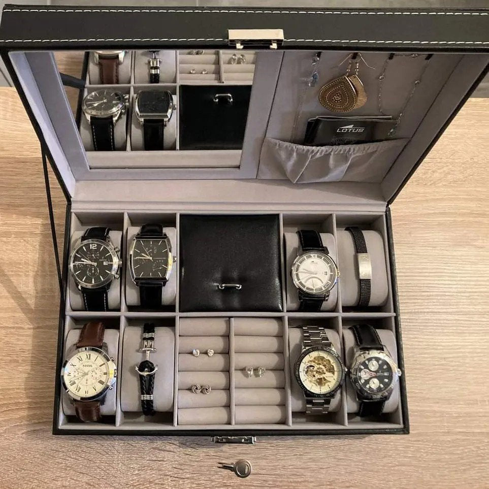 8 Watch &amp; jewelry box organizer