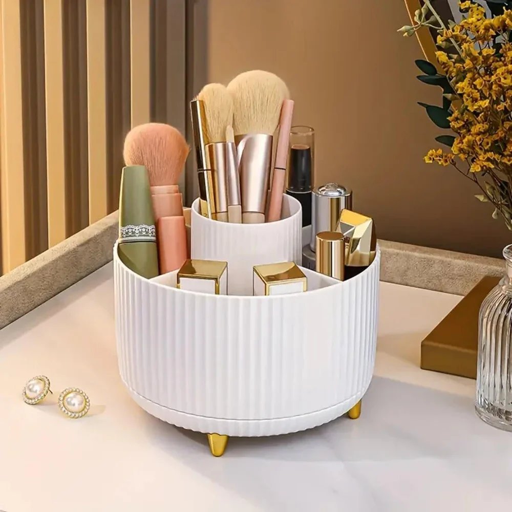 360  rotating desktop cosmetic organizer