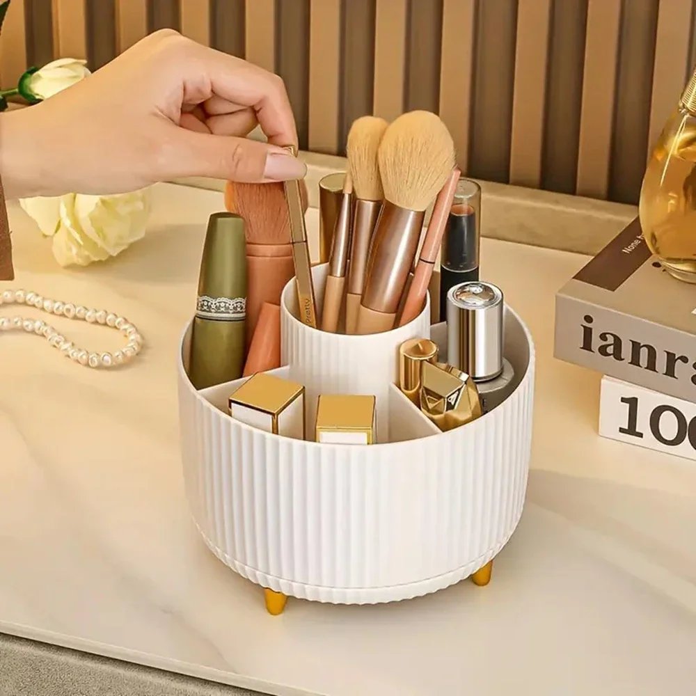 360  rotating desktop cosmetic organizer