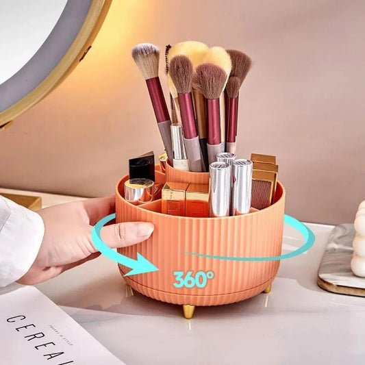 360  rotating desktop cosmetic organizer