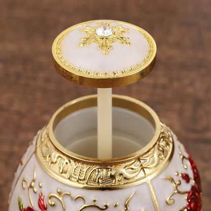 Metal desktop antique toothpick holder