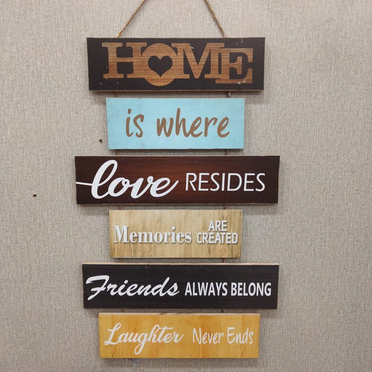 Home 6 step - wall hanging quotation decoration