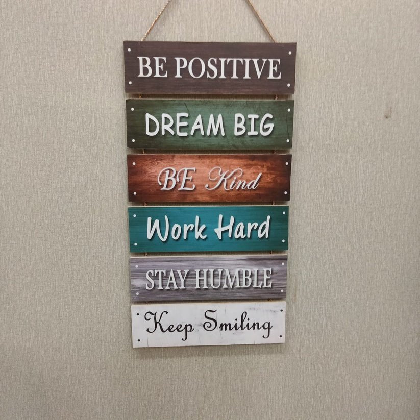 Be positive - Wall hanging quotation