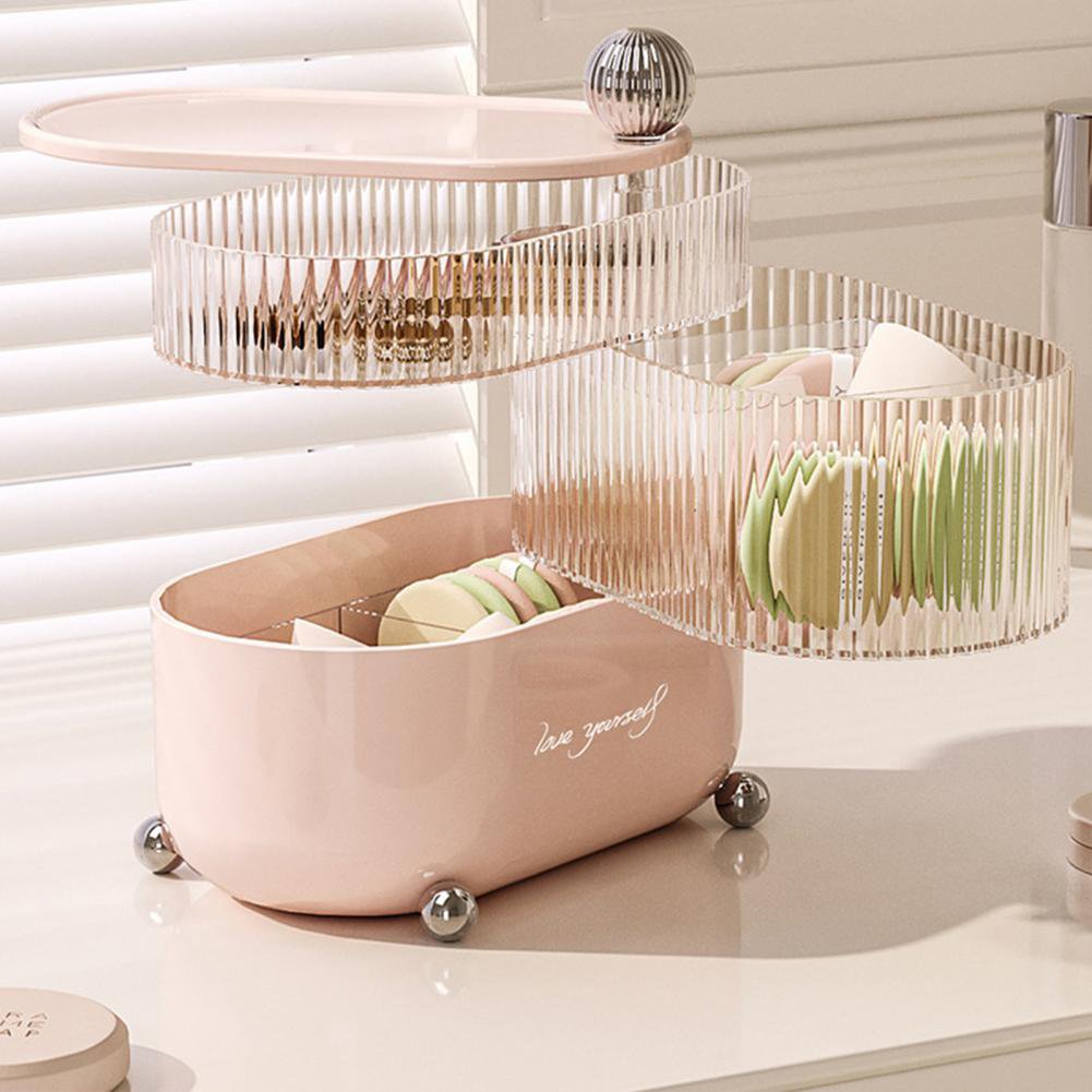 Makeup puff storage multi functional storage organizer dust-proof imported