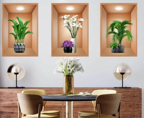 Decorative wall sticker 3pc set