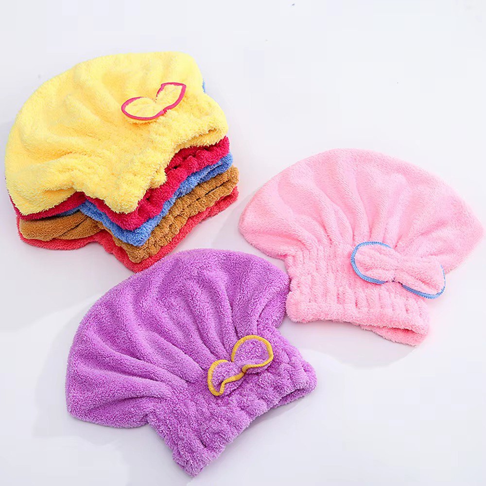 Shower towel cap